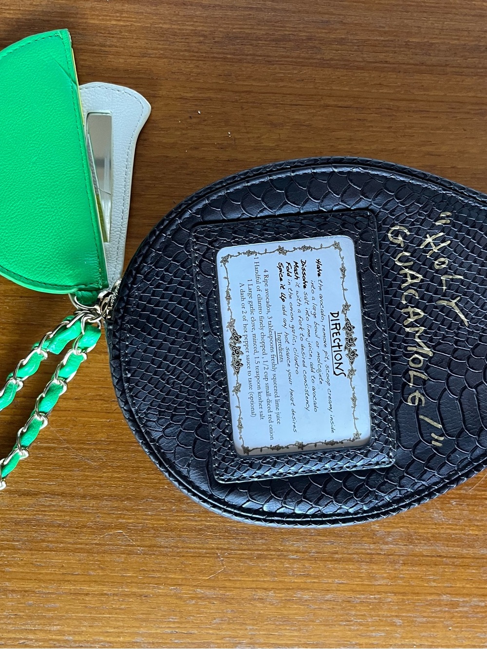 Betsey Johnson Avocado Purse/Wristlet - Picture 2 of 5